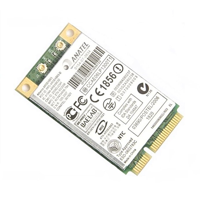 Wi-Fi Atheros AR5BXB63 Wlan Card 802.11 B/G