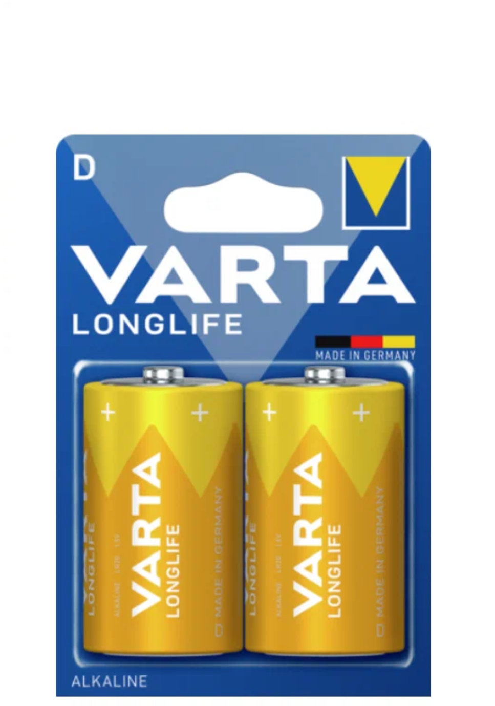 Батарейки Varta Longlife D Bli Alkaline, 2 шт. (4120101412) - фото №12