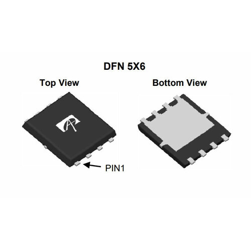 микросхема p n pe616ba n channel mosfet 30v 36a 1 шт Микросхема AON6760 N-Channel MOSFET 30V 36A DFN5x6