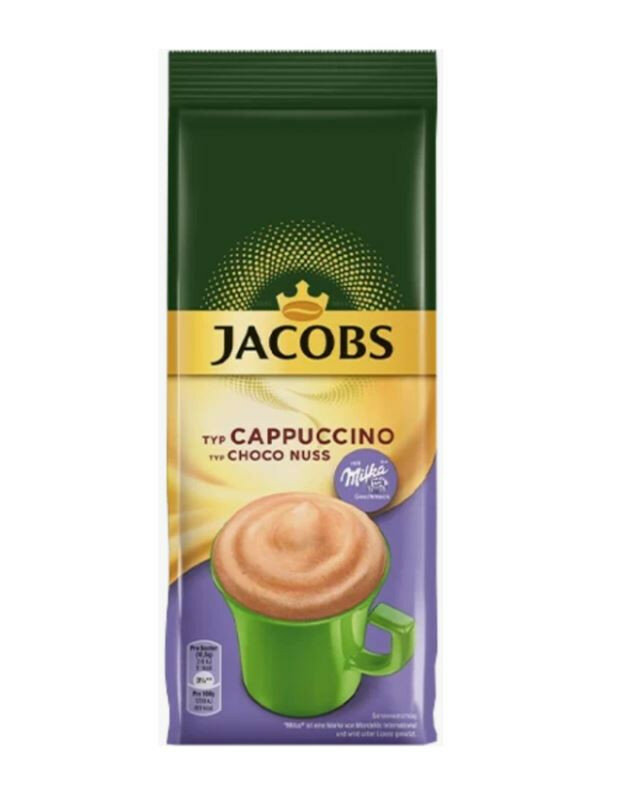 Кофейный напиток Jacobs Cappuccino TYP Choco Nuss Milka 500 гр пакет (Голландия) (52461)