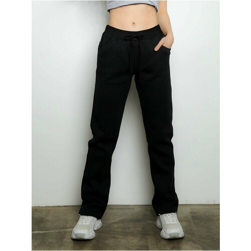 фото Брюки чебоксарский трикотаж, размер 56, рост 158 -164 см, черный