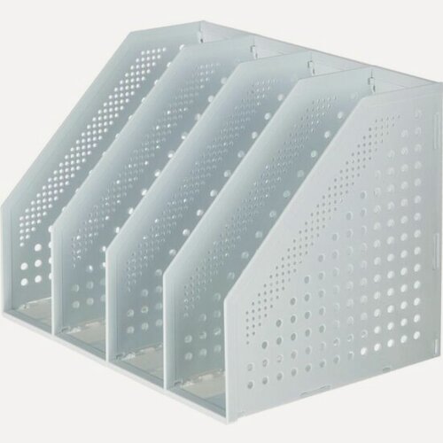 Изображение товара Накопитель Deli вертикальный 78996Grey складной 4 отделения серый