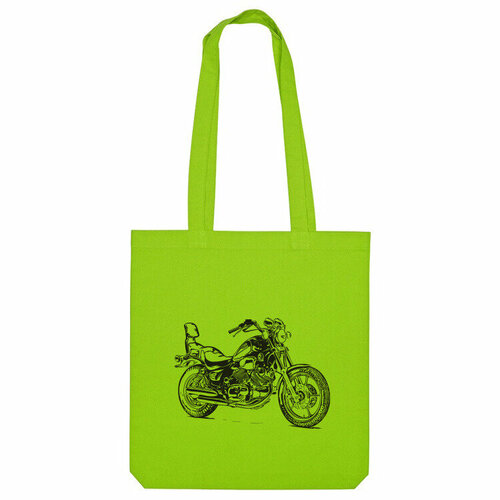 Сумка шоппер Us Basic, зеленый мотоцикл dickie yamaha yz моторизированный 26 см 3764014