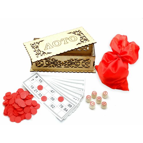 Лото русское ЛР-1 лакированная коробка