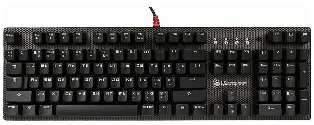 Механическая клавиатура A4Tech Bloody B810R NetBee черный