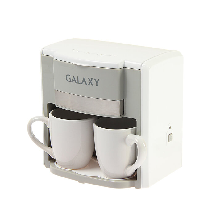 Кофеварка Galaxy GL 0708, капельная, 750 Вт, 0.3 л, белая - фотография № 2