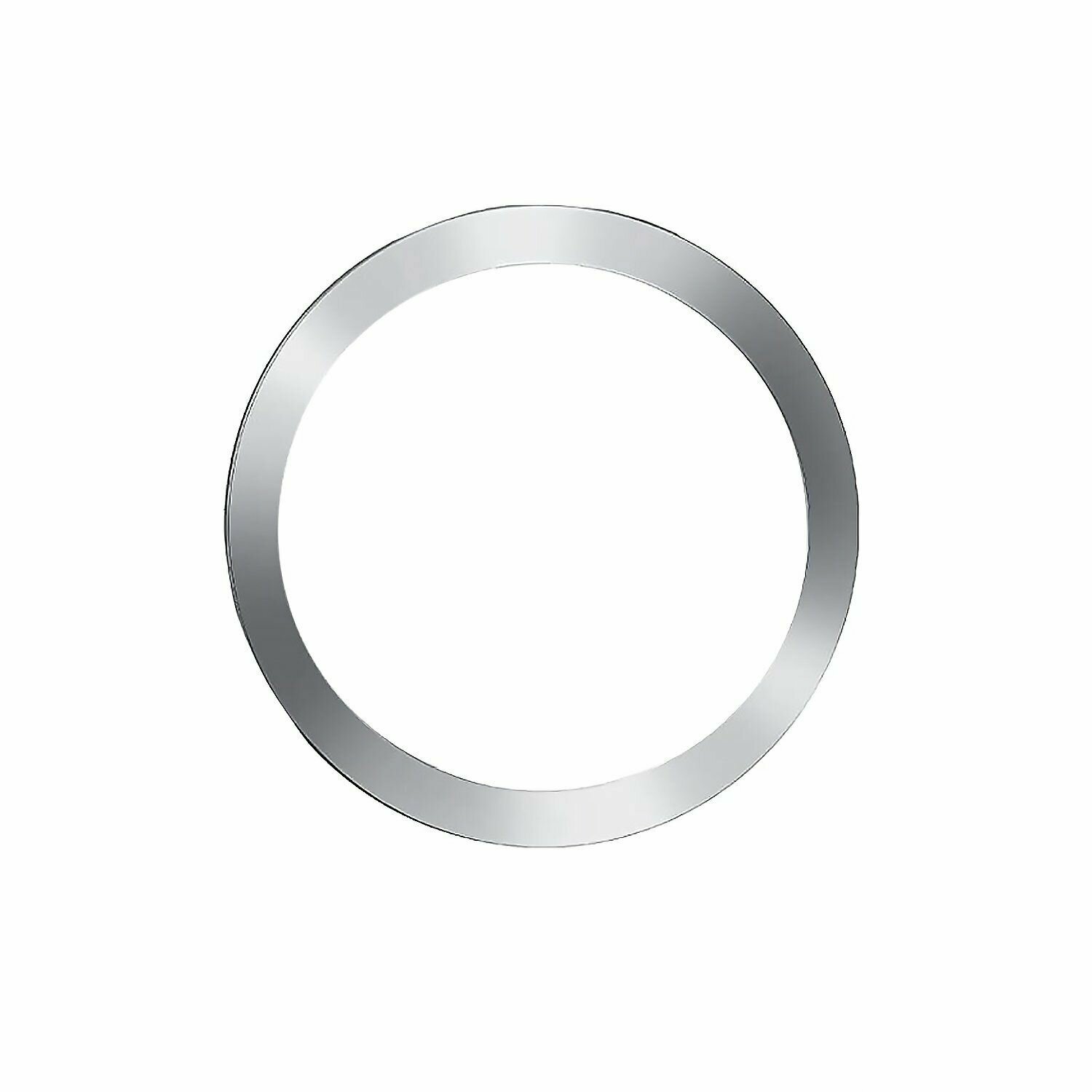 фото Металлическое кольцо MagSafe / Магнитная пластина МагСейф для беспроводной зарядки, для кошелька, картхолдера, диаметр 55 мм / цвет серебристый