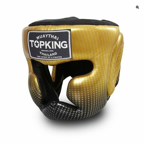 фото Боксерский шлем tkb "super star" золотой xl top king
