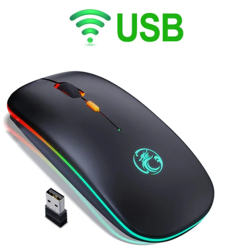 Мышь IMICE беспроводная с подсветкой аккумулятором бесшумная 60000₽