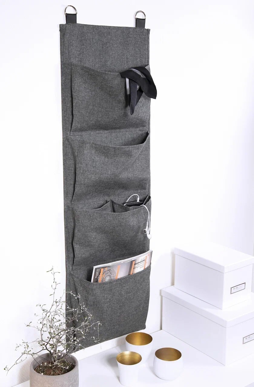 фото HANG UP STORAGE BEIGE / Подвесной органайзер большой бежевый