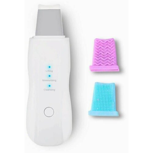 Аппарат для ультразвуковой чистки лица 3-и режима две насадки белый 142500₽