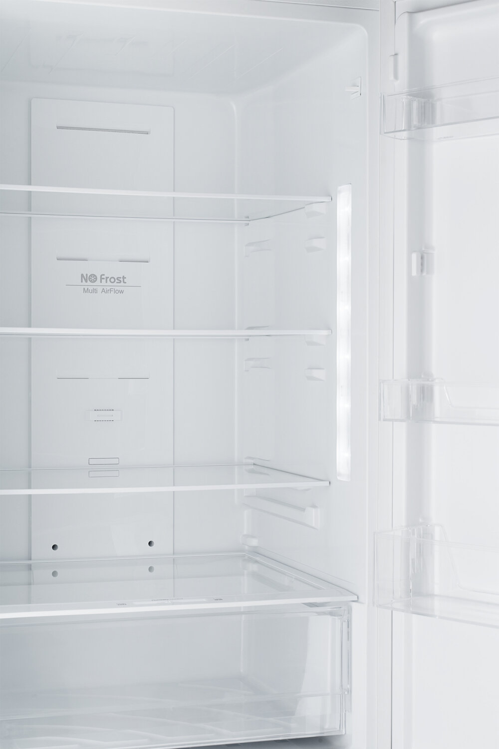 Холодильник двухкамерный Weissgauff WRK 1850 D Full NoFrost White Glass - фото №6