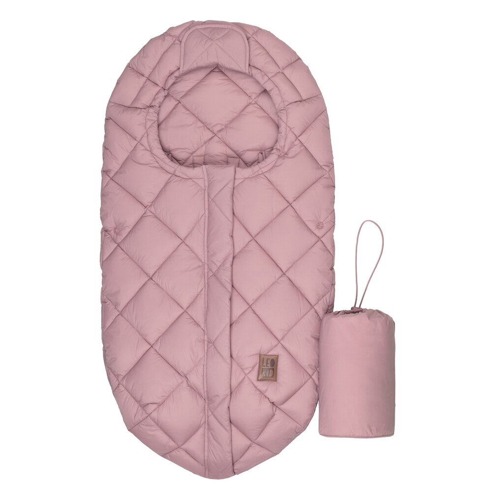 Конверт Leokid Light Compact для автолюльки/коляски Soft pink (розовый)