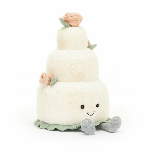 Мягкая игрушка Jellycat Amuseable Wedding Cake в виде свадебного торта