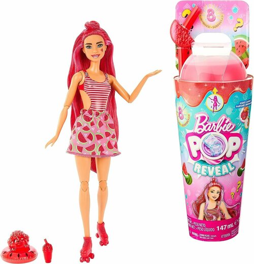 Кукла с ароматом арбуза Barbie Pop Reveal Fruit Series - Watermelon Crush Scented Doll & Surprises