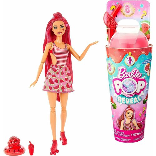 Кукла с ароматом арбуза Barbie Pop Reveal Fruit Series - Watermelon Crush Scented Doll & Surprises