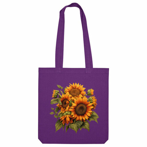 фото Сумка шоппер us basic, фиолетовый