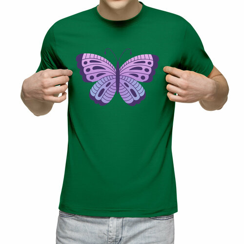 Футболка Us Basic, размер S, зеленый мужская футболка бабочка m зеленый