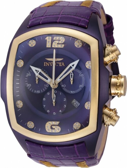 Наручные часы INVICTA Lupah Men Purple Label Damonds 43951, фиолетовый