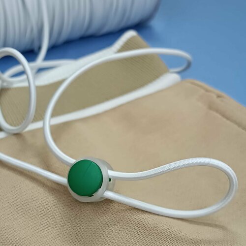 Шляпная резинка белая