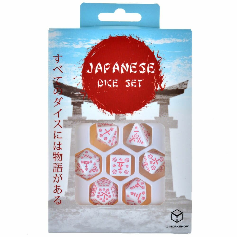 Набор кубиков Japanese Dice Set, Cherry Blossoms Petals, 7 шт. Q-Workshop - фото №7