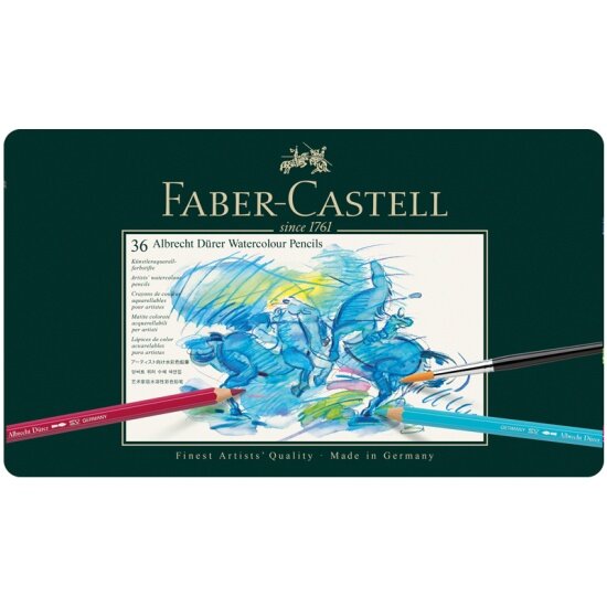 Карандаши акварельные Faber-castell художественные "Albrecht D? rer", 36цв, метал. коробка