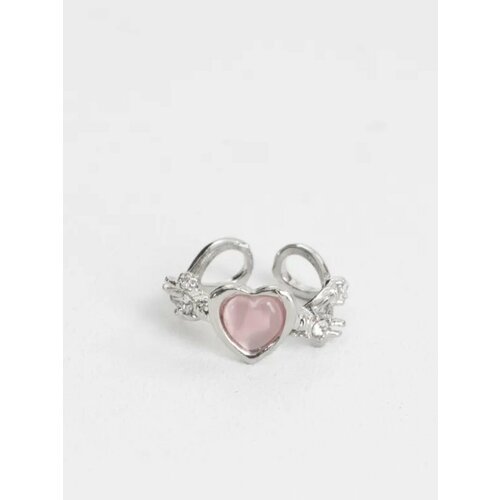 Кольцо, безразмерное, розовый