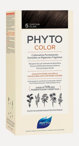 Изображение товара PHYTO Phytocolor Краска для волос, 50/50/12 мл, 5 Светлый шатен