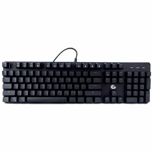 Клавиатура Gembird KB-G530L, USB, черн, Outemu Blue, 104 кл, 1,5м, механ, 1814720