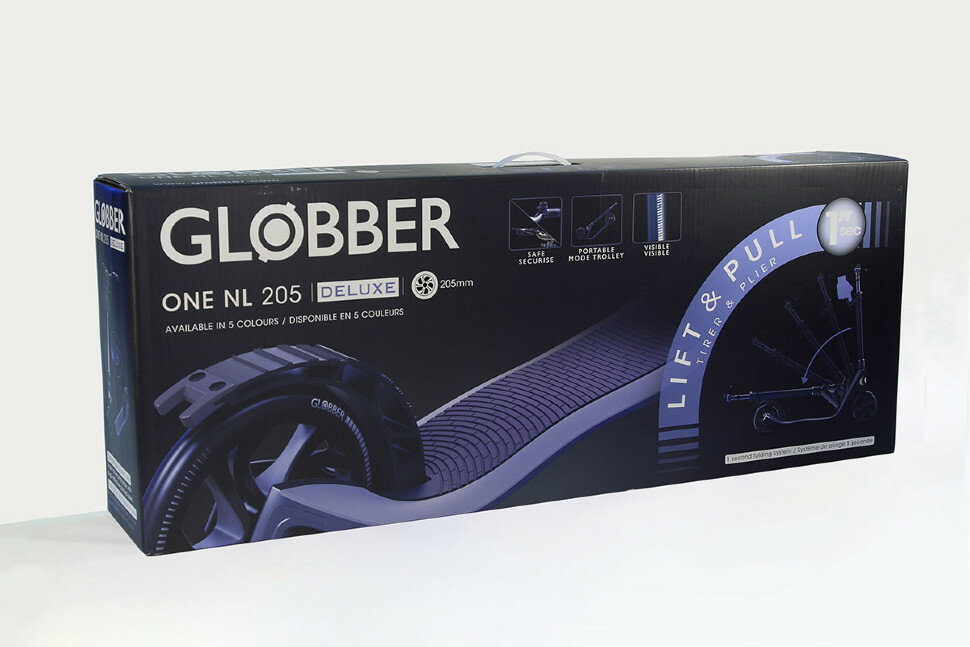 Самокат Globber One nl 230 DELUXE, темно-синий (478-103) - фото №20