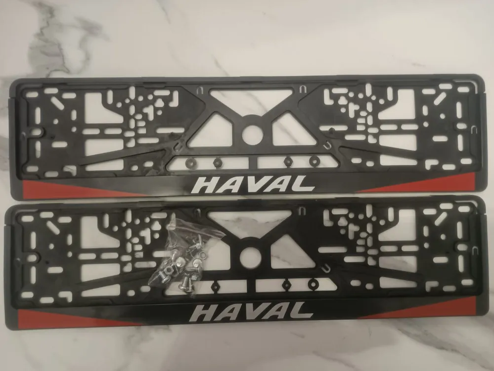Рамки номерного знака HAVAL хавал пластиковые комплект 2 рамки + крепеж