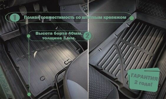 Комплект ковриков в салон SRTK PRHYGET05G02031 для Hyundai Getz 2005-2011 г 4 