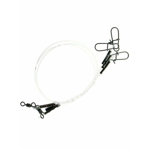 Поводки рыболовные Crazy Brothers, флюорокарбон, разрывная нагрузка 16 кг, длина 30см