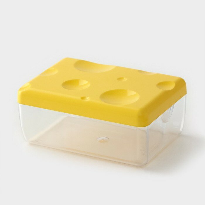 Контейнер для сыра RICCO, 16×11×7см, цвет жёлтый - фотография № 2
