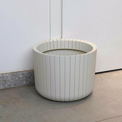 Кашпо для растений, белое, пластмассовое, 15 л, д 38, в 30