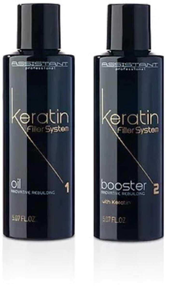 Assistant Professional Кератиновые филлеры для глубокого восстановления волос Oil & Booster, 150 мл х 2 шт (Assistant Professional, ) - фото №2