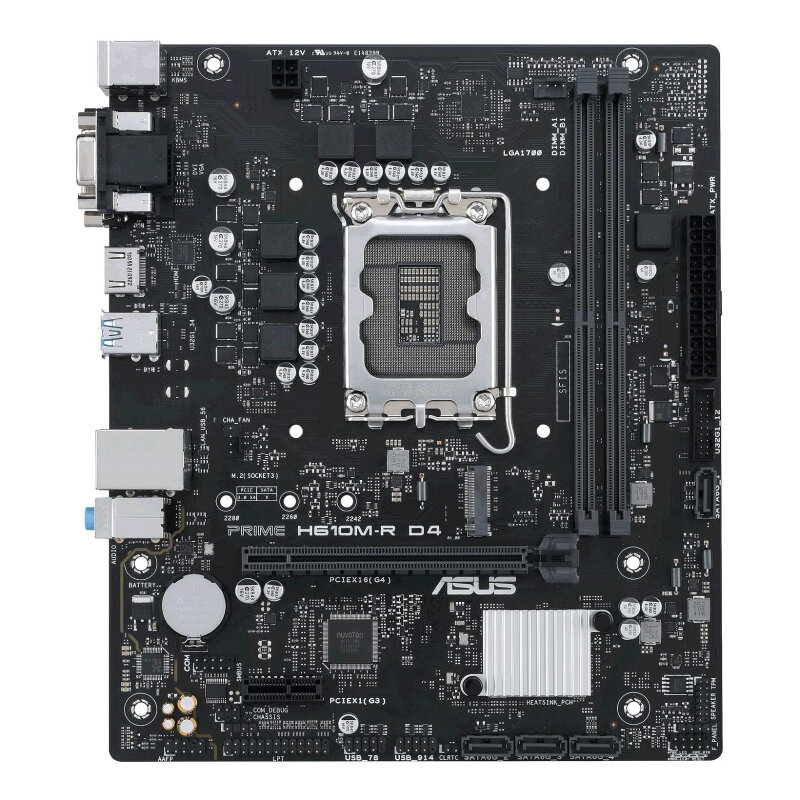 Материнская плата ASUS PRIME H610M-R D4-SI s1700 DDR4 mATX