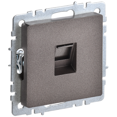 BRITE Розетка компьютерная RJ45 кат.5E РК10-БрТБ темная бронза IEK золотистый, бронза