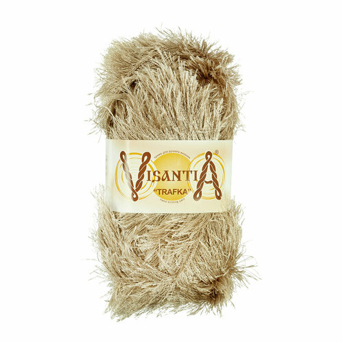 Пряжа VISANTIA TRAFKA 100 полиэстер 100 г 150 м 0052 бежевый 196₽