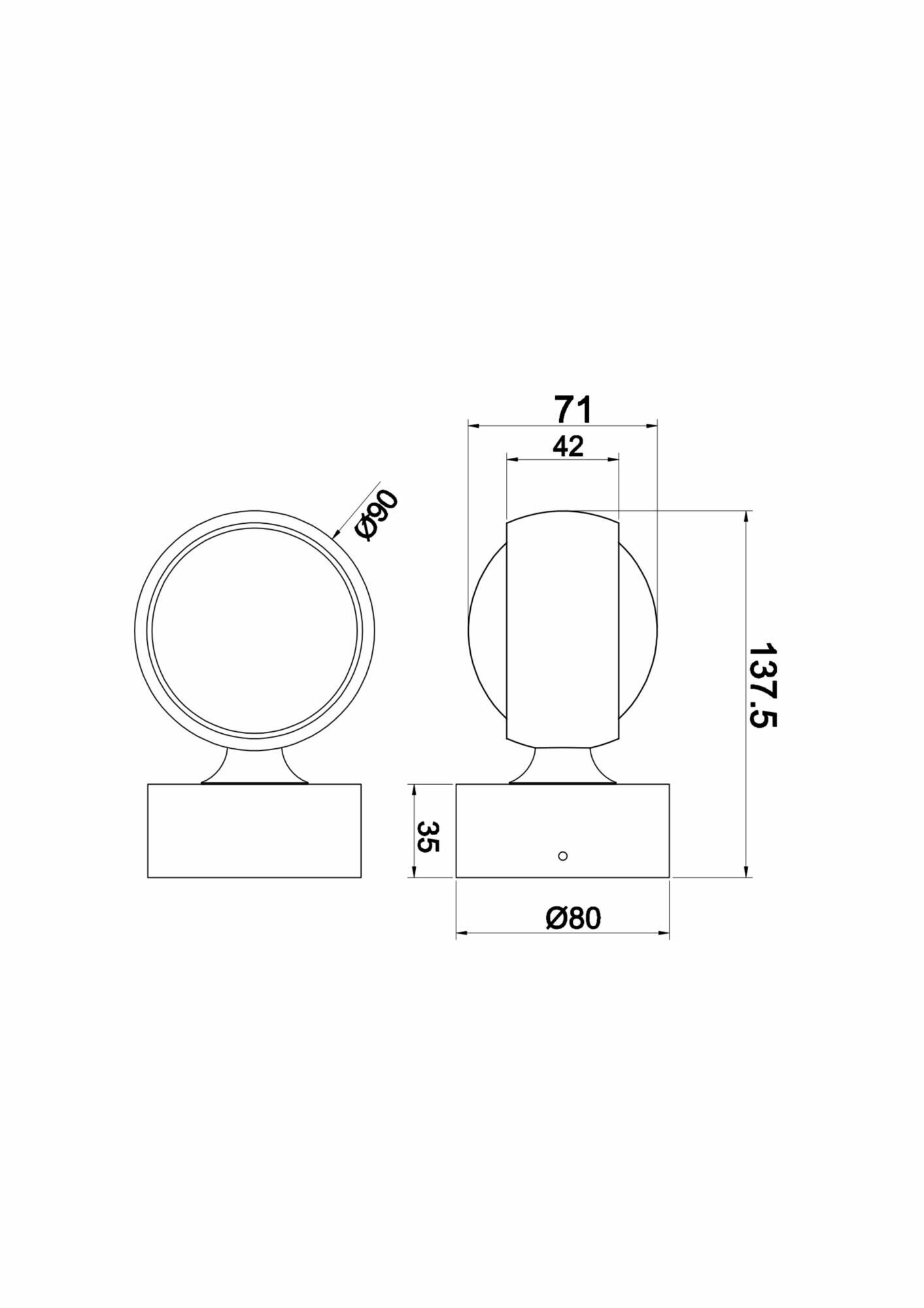 Настенный светильник светодиодный MAYTONI Lens MOD072WL-L8B3K, 8 Вт - фотография № 10