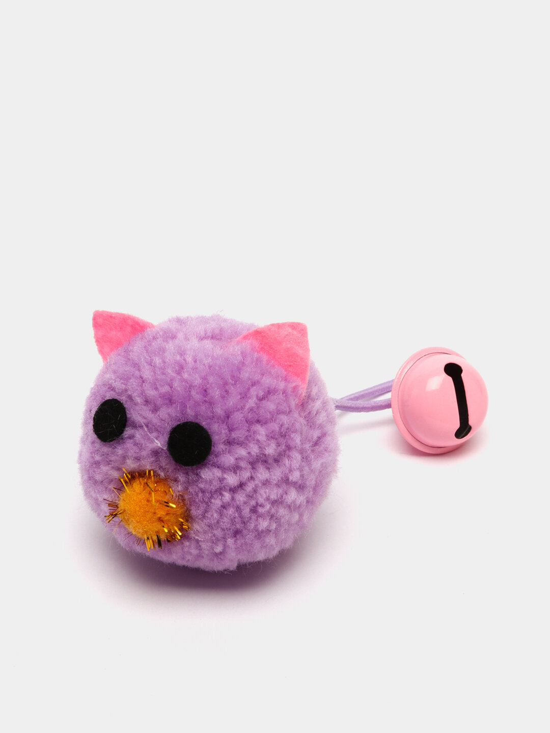 Игрушка для кошек "Мышка-погремушка", с колокольчиком - фотография № 3