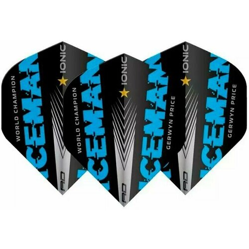 фото Профессиональные оперения 3шт для дротиков дартс red dragon ionic gerwyn price (6579) iceman