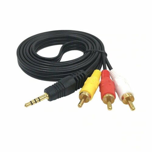 Шнур Jack3,5мм 3pin длинный - 3RCA