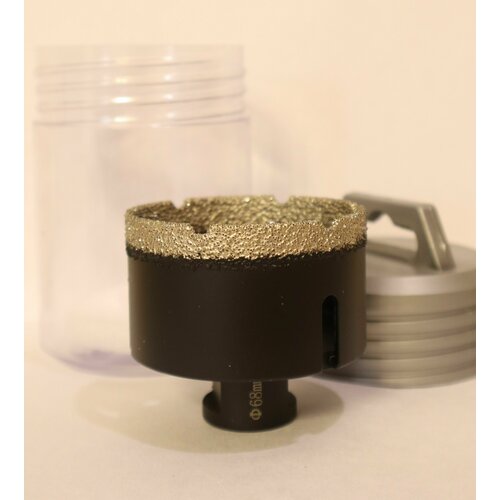 Коронка алмазная М14 68х35мм / Коронка алмазная по керамике и керамограниту М14 для УШМ 68х35мм