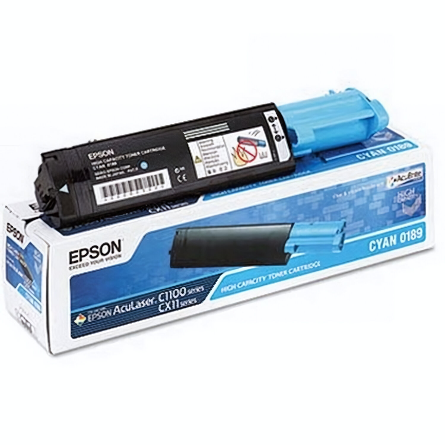 C13S050189 Тонер-картридж Epson голубой для принтеров C1100/CX11/CX11NF – ресурс 4 000 стр.