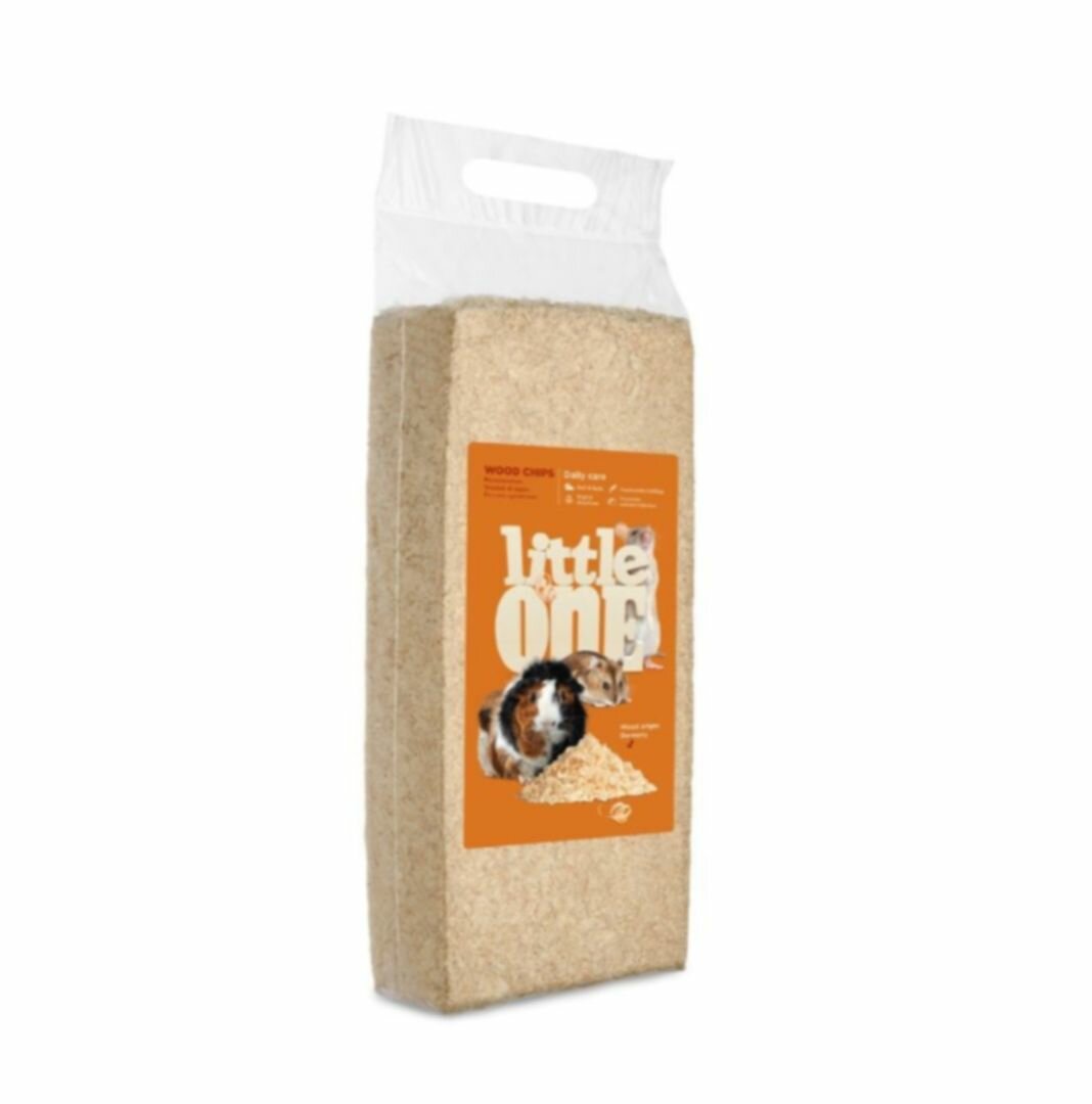 Little One Гигиеническая подстилка и наполнитель для всех видов декоративных животных Wood Chips 500 г