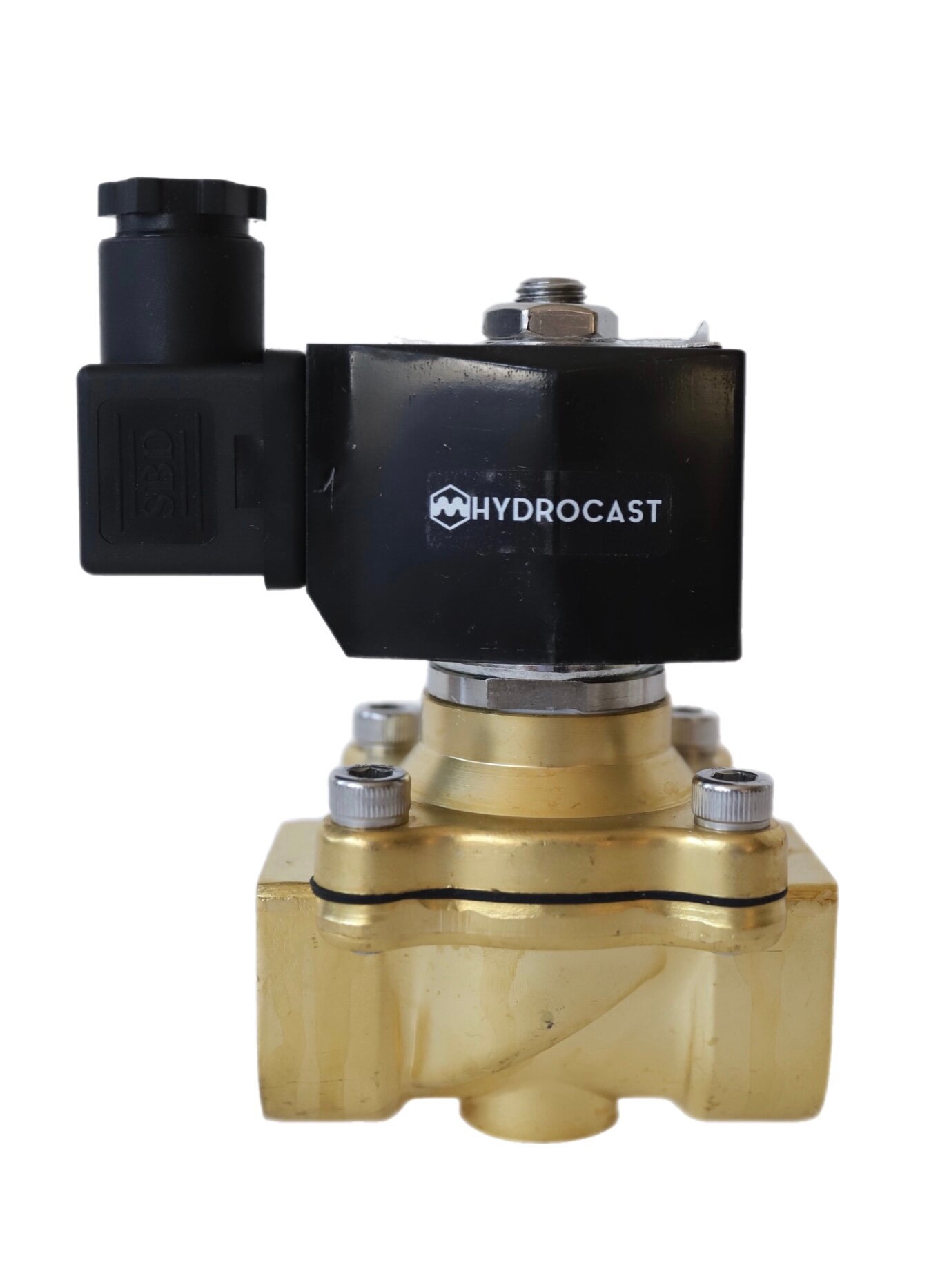 Электромагнитный клапан Hydrocast улучшенный DW21-20 G 3/4" 220 В латунь NO (открыт при отсут 220 В) мембрана NBR