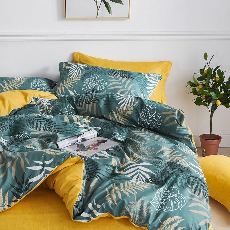 фото Постельное белье 2 спальное, Полисатин, 2 наволочки 70x70 с ушками