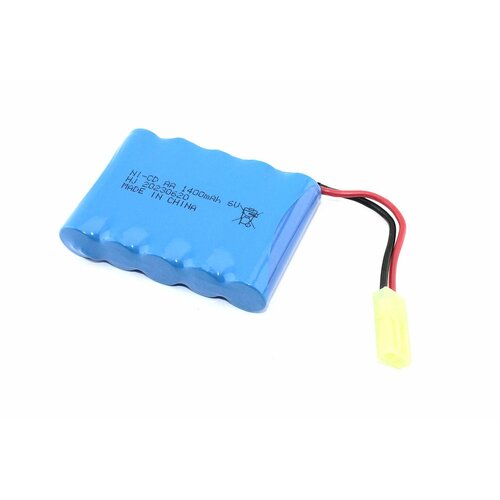 Аккумулятор Ni-Cd 6V 1400 mAh AA Flatpck разъем Tamiya