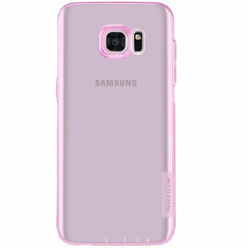 Накладка силиконовая Nillkin Nature TPU Case для Samsung Galaxy S7 Edge G935 прозрачно-розовая накладка силиконовая nillkin nature tpu case для samsung galaxy c7 c7000 прозрачно черная